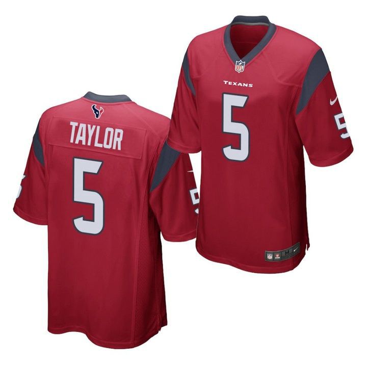 Men Houston Texans #5 Tyrod Taylor Nike Red Game NFL Jersey->houston texans->NFL Jersey